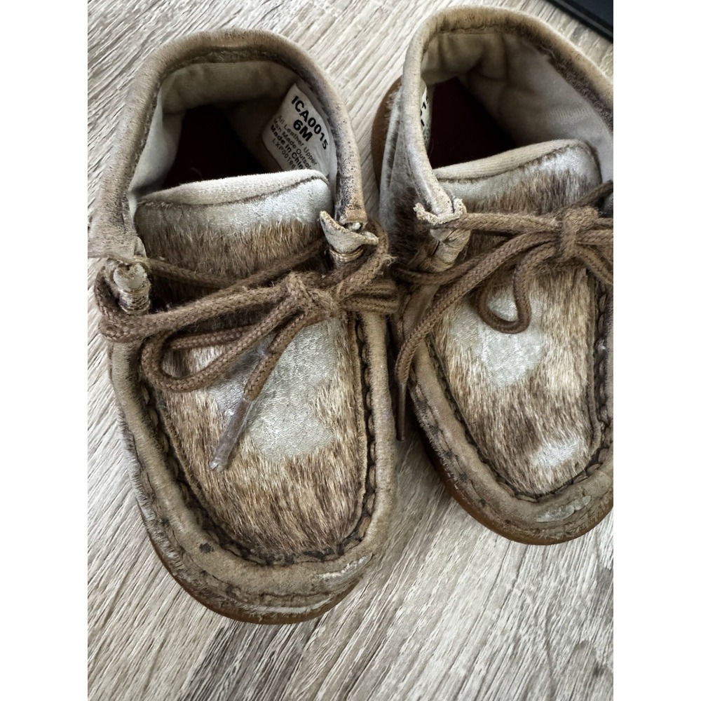 Twisted X Infant Hair On Hide Chukka Driving Moc Shoes Size 6 GC SB17